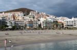 View Of Los Christianos Beach In Tenerife Stock Photo