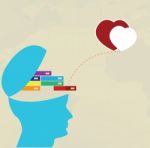 Brain Thinking Love Stock Photo