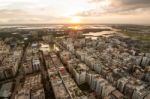 The Helicopter Shot From Dhaka, Bangladesh Stock Photo