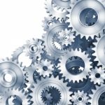 3d Rendering Gears Background Stock Photo