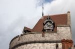 Detailed View Of Part Of Windsor Castle Skyline Stock Photo