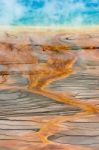 Grand Prismatic Spring Stock Photo