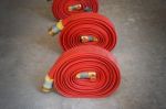 Red Hose Fire Stock Photo