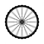 Bicycle Wheel  Illustration Stock Photo