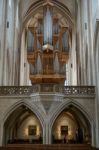 Interior View Of St James Church In Rothenburg Stock Photo