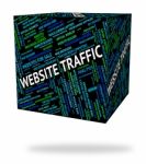 Website Traffic Representing Www Words Stock Photo