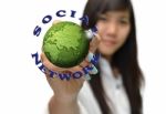 Global Social Media Concept Stock Photo