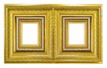 Golden Picture Frames Stock Photo