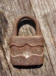 Old Rusty Padlock Stock Photo