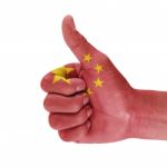 China Flag Stock Photo