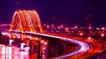 Banghwa Bridge At Night In Seoul,korea Stock Photo