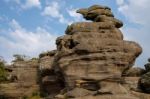 Scenic View Of Brimham Rocks In Yorkshire Dales National Park Stock Photo