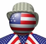 Usa Dollar Hat Stock Photo