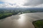 The Helicopter Shot From Dhaka, Bangladesh Stock Photo