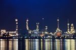 Oil Refinery Plant Stock Photo