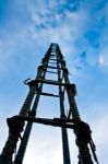 Metal Framework For Concrete Pouring Stock Photo