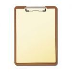 Empty Clipboard Stock Photo