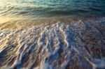 Blue Sea Water Surface On Sky Stock Photo