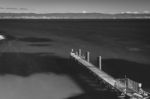 Freycinet Pier By Coles Bay In Tasmania Stock Photo