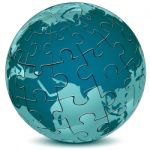 Earth Jigsaw Puzzle Stock Photo