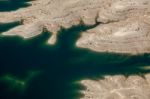 Aerial View Of Lake Mead Stock Photo