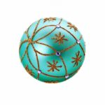 Luxurious Turquoise Christmas Ball Stock Photo