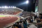 The Soccer Fans In The 700th Anniversary Stadium Stock Photo