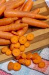 Bunch Of Carrots Stock Photo