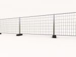 Wire Mesh Fence Stock Photo