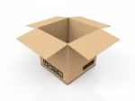 Cardboard Box Stock Photo