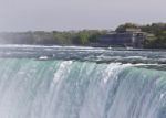 Beautiful Isolated Image With The Amazing Niagara Falls Canadian Side Stock Photo