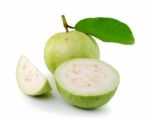 Guava  On White Background Stock Photo