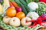 Fresh Fruits And Vegetables Stock Photo