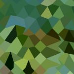 Dark Spring Green Abstract Low Polygon Background Stock Photo