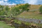 View Of The Countryside Around Malham Cove In The Yorkshire Dale Stock Photo