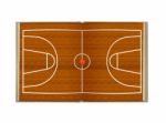 Open Book Basketball Court Stock Photo