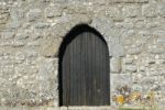 Entrance Door Of Ourem Castle Stock Photo