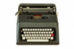 Vintage Typewriter Isolated Stock Photo