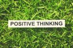 Positive Thinking Stock Photo