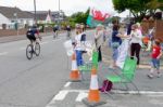 Supporters The Velethon Cycling Event In Cardiff Wales On June 1 Stock Photo