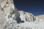 The Gypsum Quarry Of Toconao Stock Photo