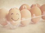 Smiley Egg Stock Photo