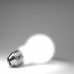 Light Bulb 3d Rendering Stock Photo