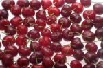 Wet Cherries Stock Photo