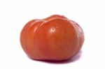 Tomato On White Stock Photo