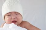 A Cute Little Baby Stock Photo