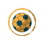 Soccer Coffee Stain Sport Flat Design Icon  Illustration Stock Photo