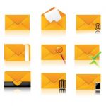 Folder Icons Set Stock Photo