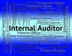 Internal Auditor Shows Occupations Hiring And Job Stock Photo