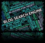 Blog Search Engine Showing Explore Websites And Research Stock Photo